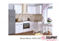 Кухня 8 "Белый Вегас" 1600*1200  (РМР) - "Лабиринт" - интернет-магазин мебели для дома в Екатеринбурге, Первоуральске и Ревде