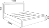 Кровать стандарт М06 Беатрис (РР) - "Лабиринт" - интернет-магазин мебели для дома в Екатеринбурге, Первоуральске и Ревде
