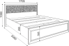 Кровать М05 1,6 Саванна с настилом (РР) - "Лабиринт" - интернет-магазин мебели для дома в Екатеринбурге, Первоуральске и Ревде