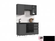 Кухня "Техно-6" 1,5 (МФ) - "Лабиринт" - интернет-магазин мебели для дома в Екатеринбурге, Первоуральске и Ревде