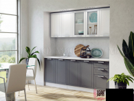 Кухня "Монако" 2,0 компоновка №1 МДФ  (МФ) - "Лабиринт" - интернет-магазин мебели для дома в Екатеринбурге, Первоуральске и Ревде