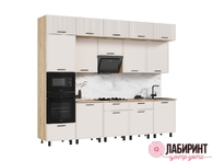Кухня "Бьянка" 3,0*1,08 (МФ) - "Лабиринт" - интернет-магазин мебели для дома в Екатеринбурге, Первоуральске и Ревде