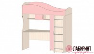 Детская кровать-чердак Буратино (ЛНР) - "Лабиринт" - интернет-магазин мебели для дома в Екатеринбурге, Первоуральске и Ревде