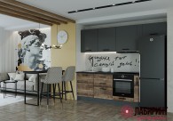 Кухня "Гранж" 2550 (СВТ) - "Лабиринт" - интернет-магазин мебели для дома в Екатеринбурге, Первоуральске и Ревде