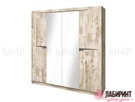 Шкаф 4-х створчатый "Ривьера" ЛДСП (МФ) - "Лабиринт" - интернет-магазин мебели для дома в Екатеринбурге, Первоуральске и Ревде