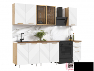 Кухня "Ирис" 2,0 компоновка №2 (МФ) - "Лабиринт" - интернет-магазин мебели для дома в Екатеринбурге, Первоуральске и Ревде