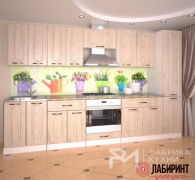 Кухня 15 "Грецкий орех" 3000 (РМР) - "Лабиринт" - интернет-магазин мебели для дома в Екатеринбурге, Первоуральске и Ревде