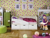 Кровать "Бабочки" 1600 МДФ (МФ) - "Лабиринт" - интернет-магазин мебели для дома в Екатеринбурге, Первоуральске и Ревде