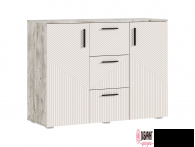 Комод 3 ящика 2 двери "Сильвия" (МФ) - "Лабиринт" - интернет-магазин мебели для дома в Екатеринбурге, Первоуральске и Ревде