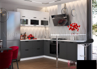 Кухня "Монако" 1,8*2,5м МДФ  (МФ) - "Лабиринт" - интернет-магазин мебели для дома в Екатеринбурге, Первоуральске и Ревде