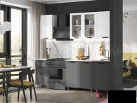 Кухня "Монако" 1,7 компоновка №1 МДФ  (МФ) - "Лабиринт" - интернет-магазин мебели для дома в Екатеринбурге, Первоуральске и Ревде