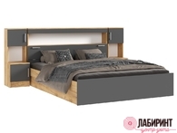 Кровать с надстройкой и тумбами "Бася" 1,6м ЛДСП (МФ) - "Лабиринт" - интернет-магазин мебели для дома в Екатеринбурге, Первоуральске и Ревде