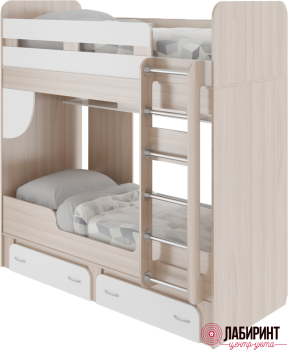 Кровать двухъярусная М25 Остин (РР) - "Лабиринт" - интернет-магазин мебели для дома в Екатеринбурге, Первоуральске и Ревде